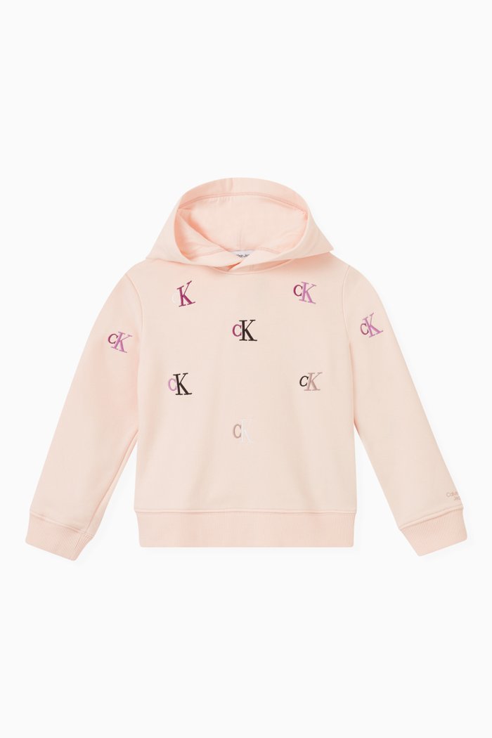 

Logo Hoodie in Cotton, Pink