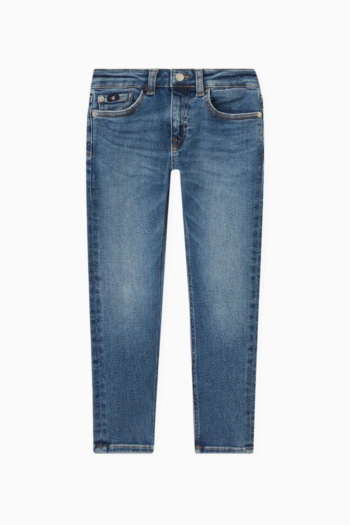 

Logo Skinny Jeans in Cotton-blend, Blue