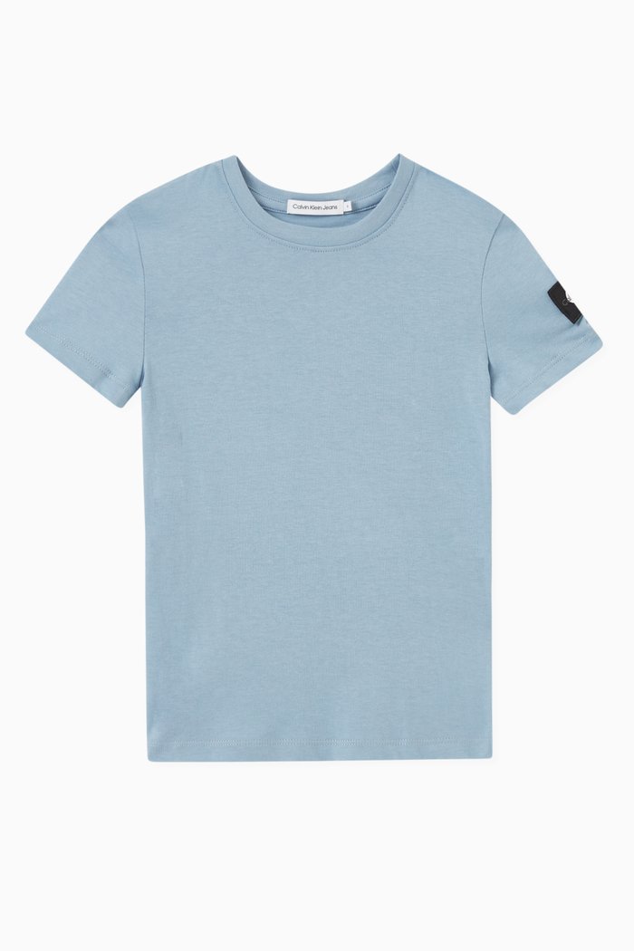 

Logo Badge T-shirt in Cotton-jersey, Blue