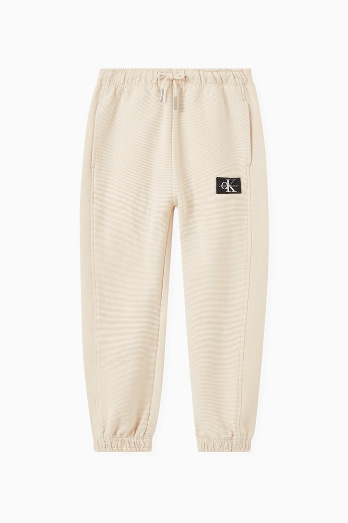 Logo Sweatpants in Cotton, Neutral