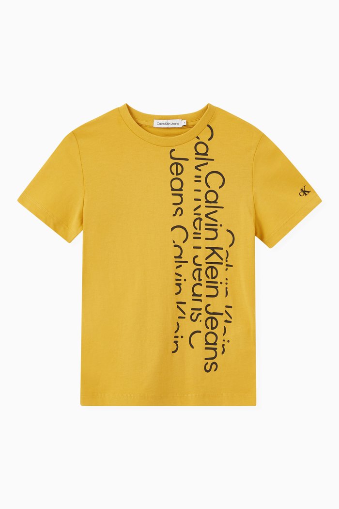 

Logo T-shirt in Cotton, Yellow