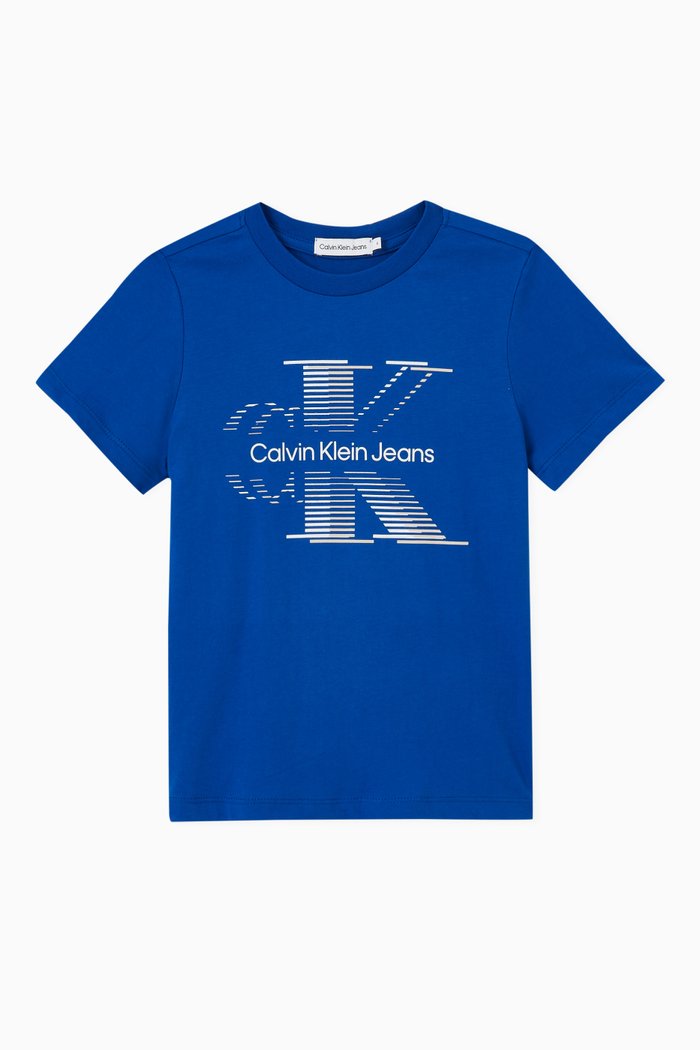 

Logo T-shirt in Cotton, Blue