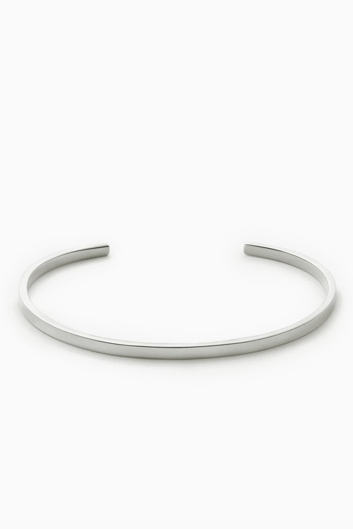 Arbor Black Diamond Cuff Bracelet in Sterling Silver