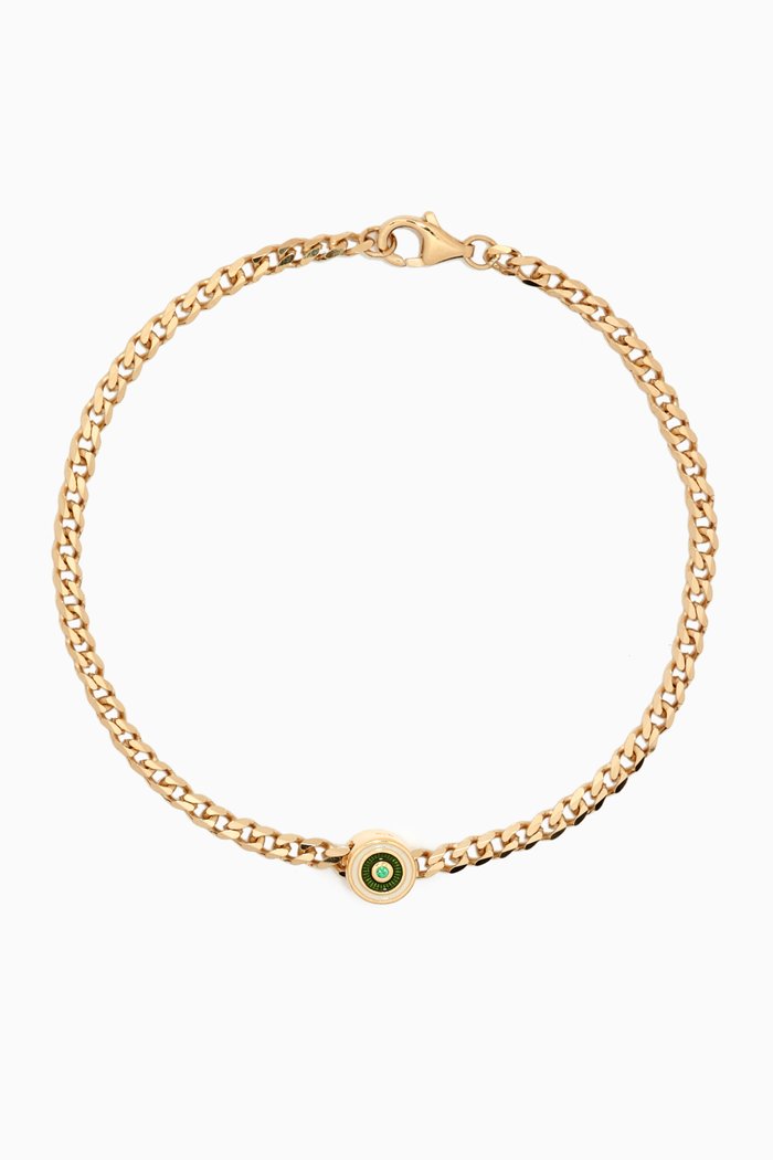 

Opus Chalcedony Type Chain Bracelet in 14kt Gold Vermeil
