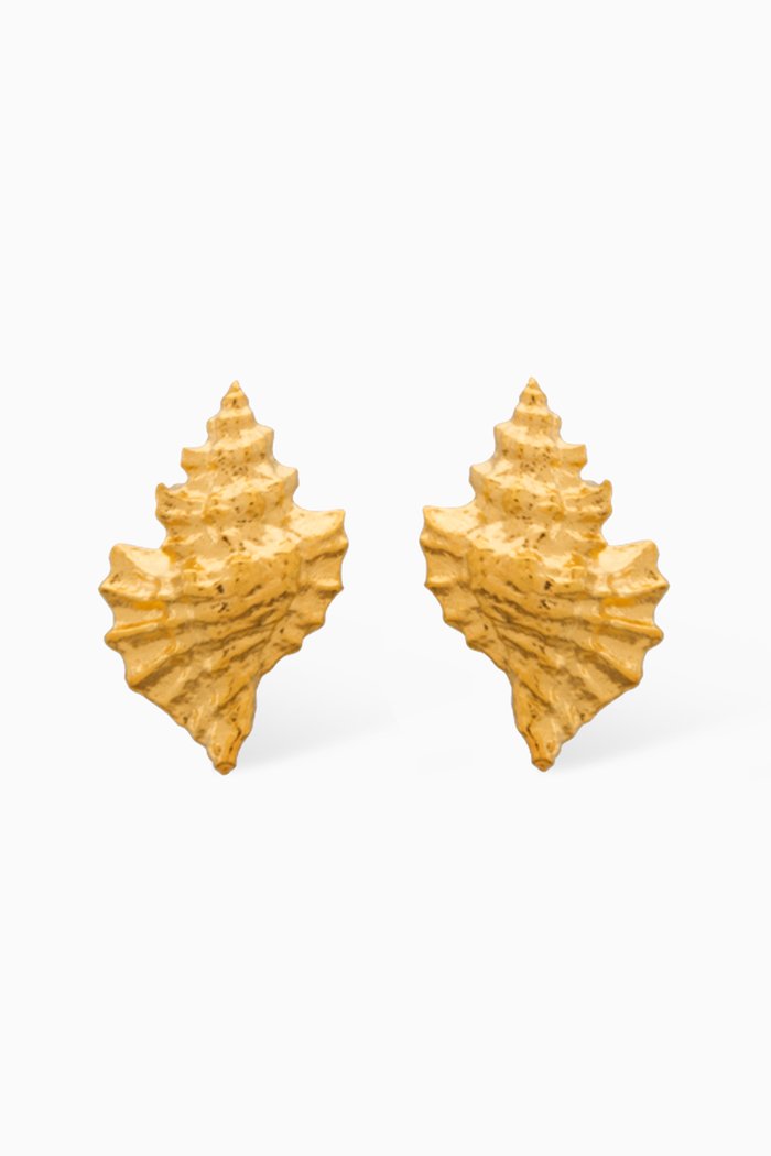 

Positano Stud Earrings in 24kt Gold-plated Bronze