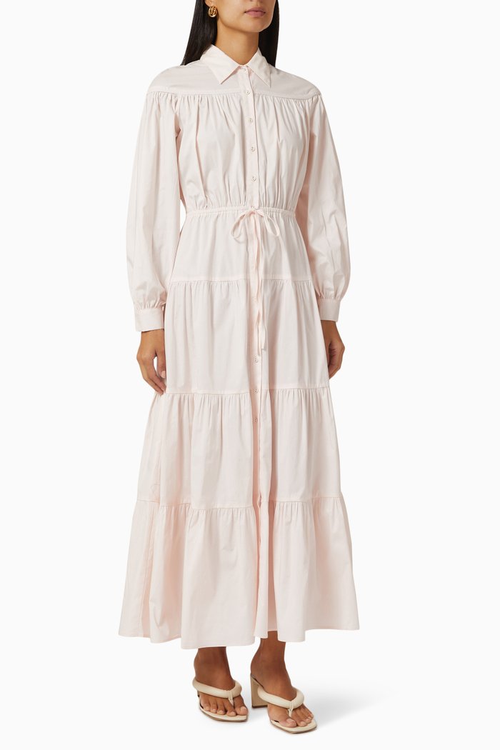 

Paloma Shirtdress in Cotton, Neutral