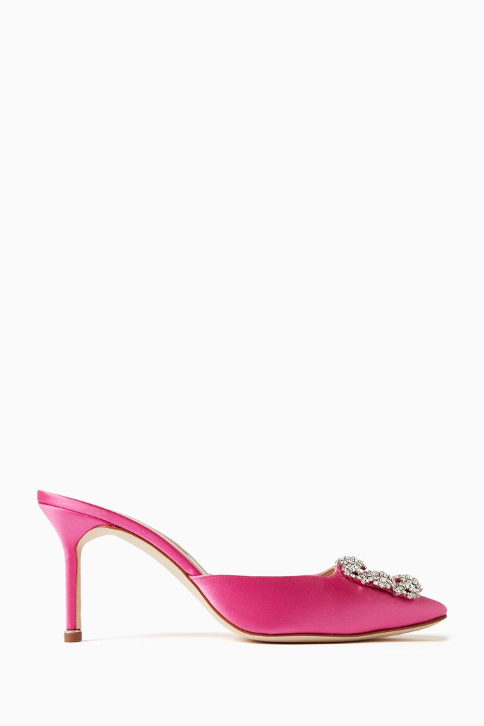 

Hangisimu 70 Mules in Satin, Pink