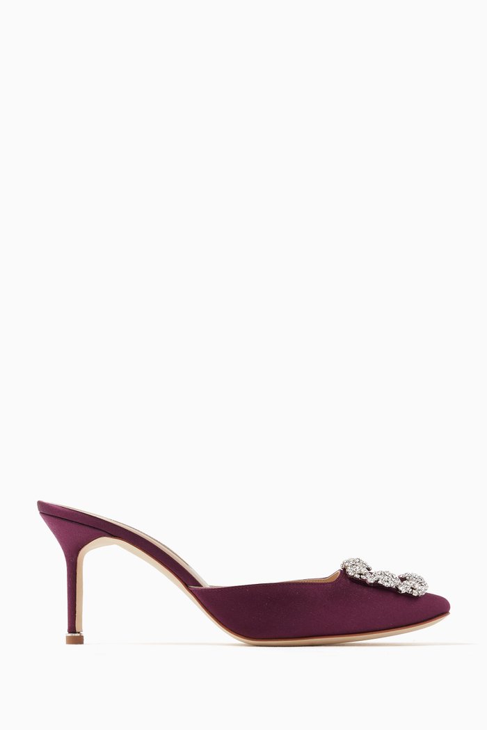 

Hangisimu 70 Mules in Satin, Purple