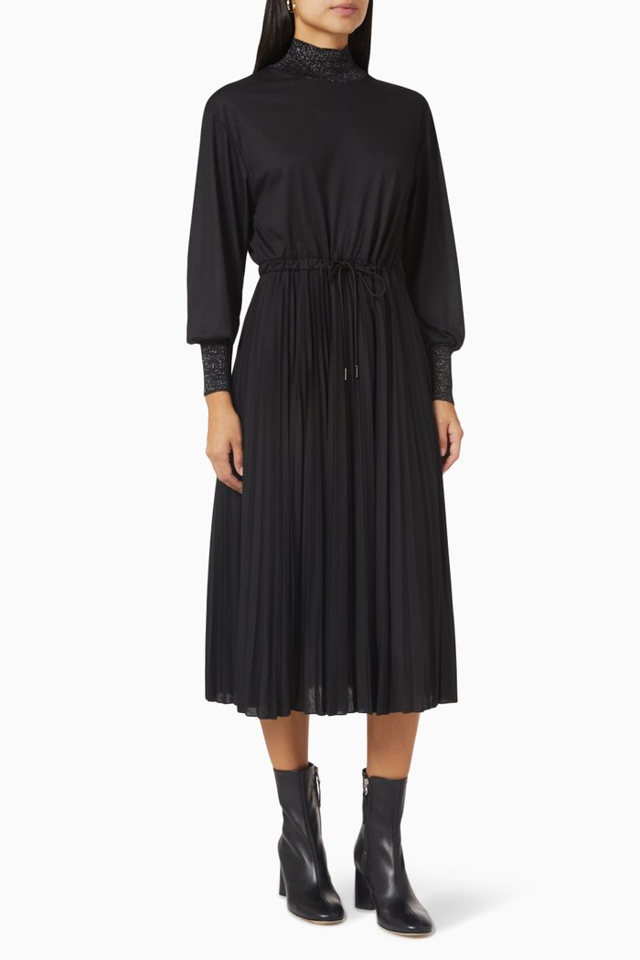 

Burda Midi Dress in Jersey, Black