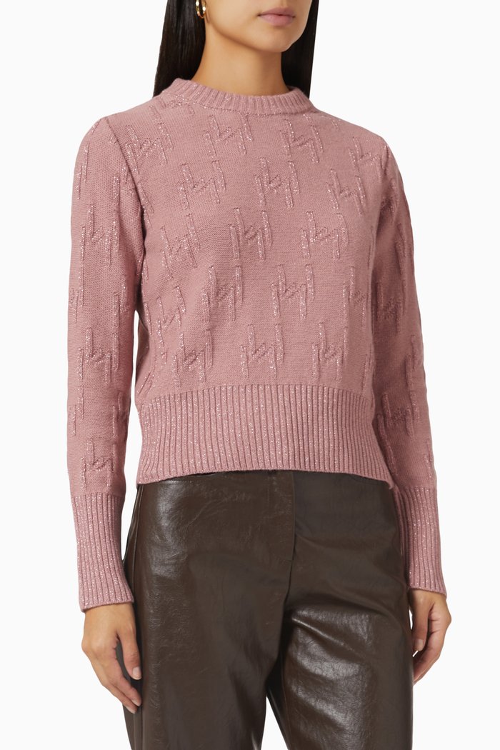 

Dublino Sweater in Cashmere Wool-blend, Pink