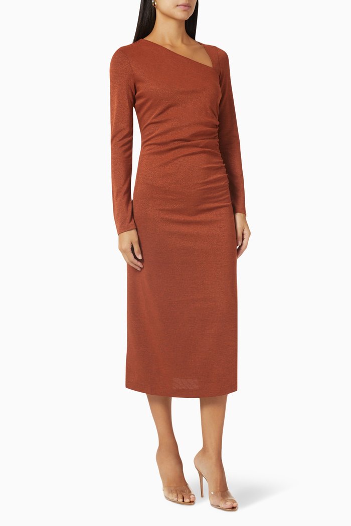 

Ionico Midi Dress in Lurex-jersey, Orange