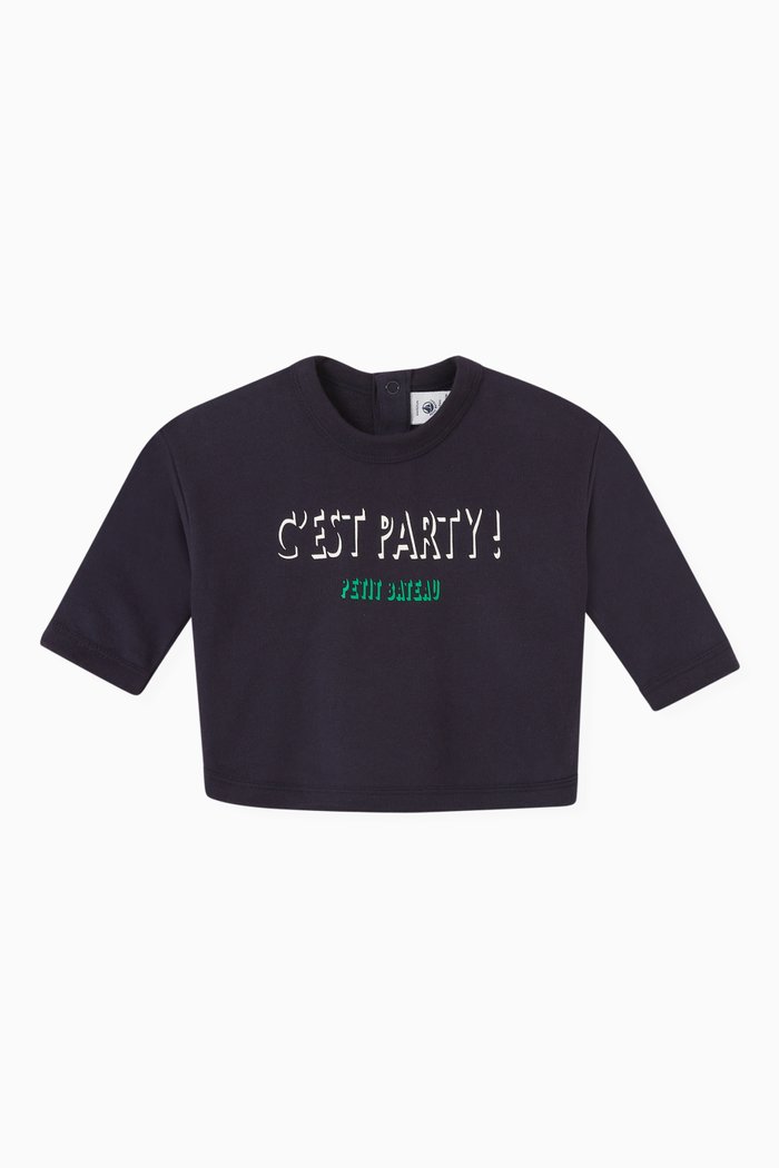 

Logo Sweatshirt in Cotton, Blue