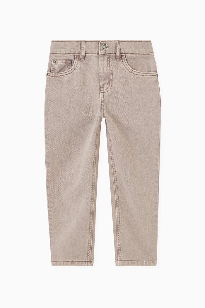

Denim Trousers in Cotton, Grey