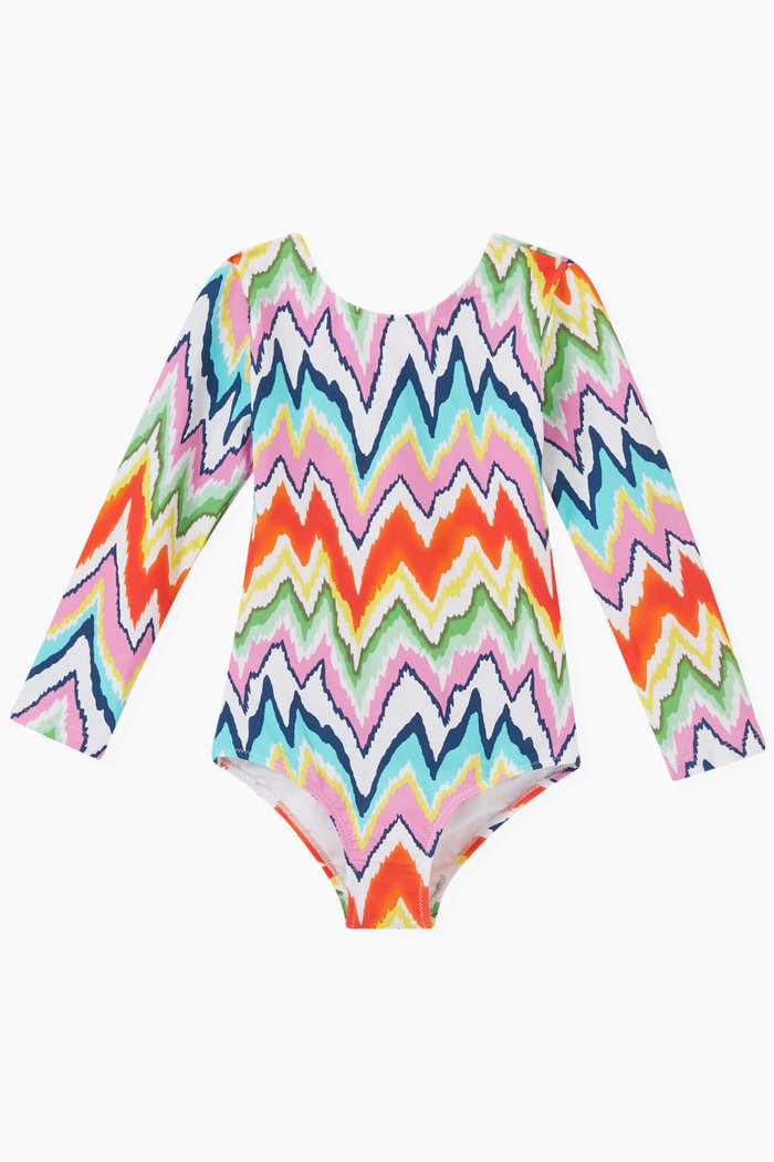 

Dalia Longsleeved One-piece Swimsuit in Nylon, Multicolour