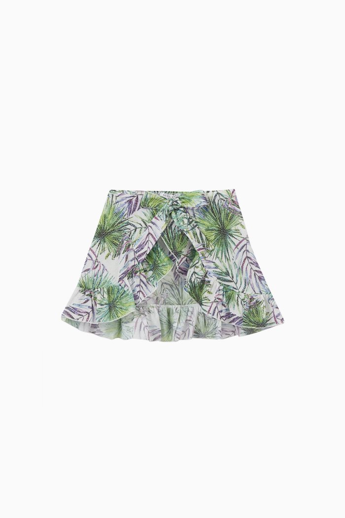

Janet Wrap Skirt in Voile, Multicolour