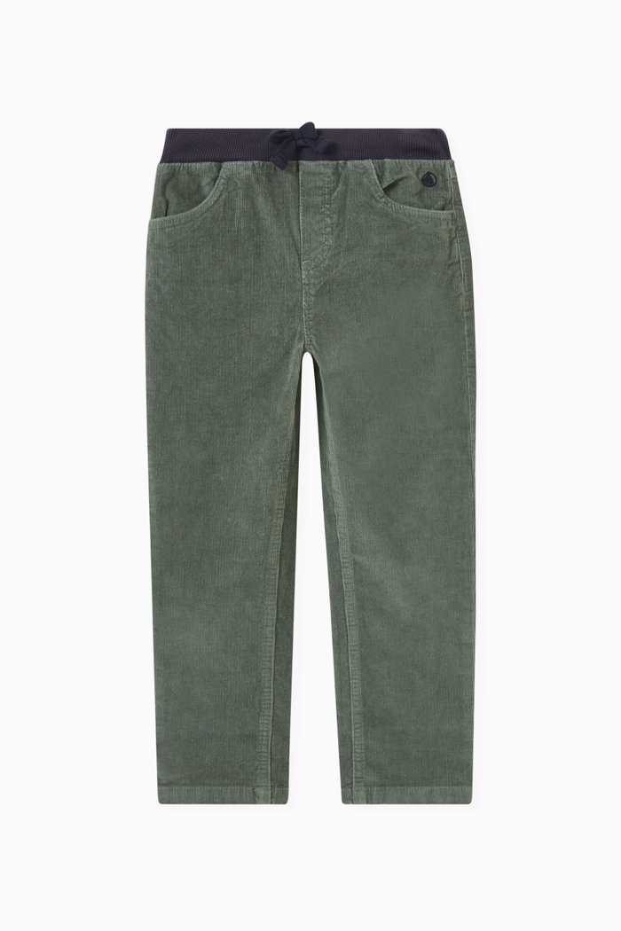 

Classic Straight Pants in Velvet, Green