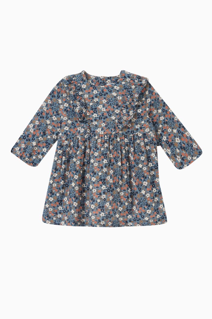 

Floral Print Dress in Cotton Gauze, Multicolour