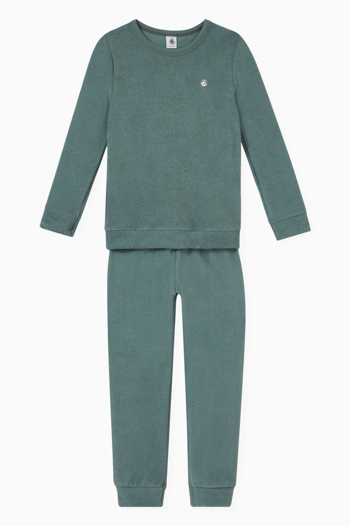 

Pyjama Set in Brushed Terry, Green