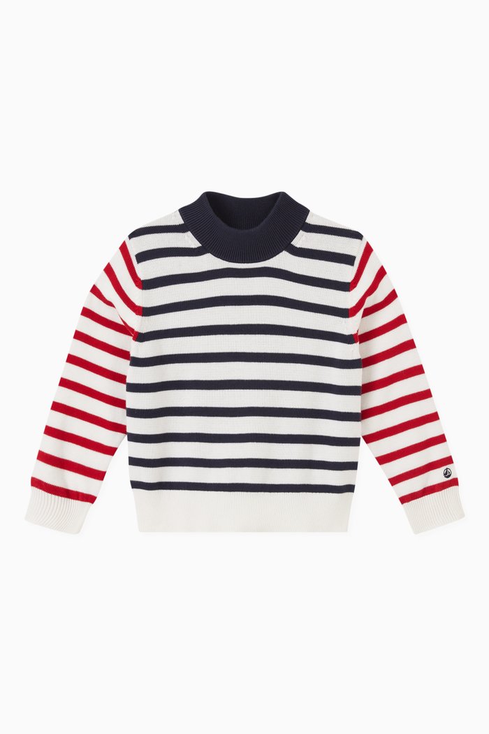 

Striped Sailor Sweater in Cotton, Multicolour