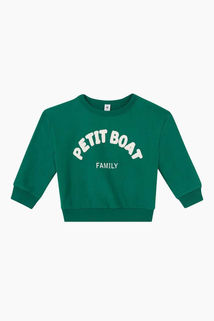 

Logo Sweatshirt in Cotton, Green