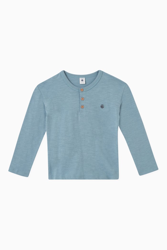 

Logo Print T-shirt in Cotton, Blue