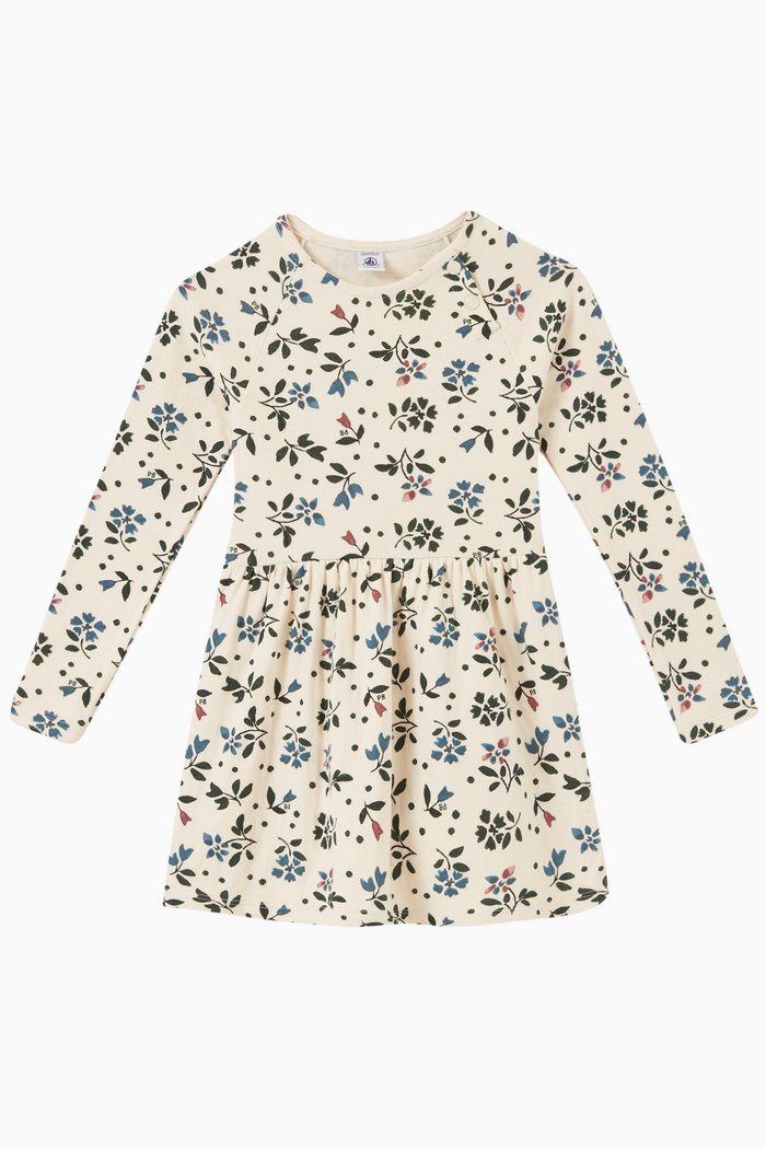 

Floral Print Dress in Cotton, Multicolour