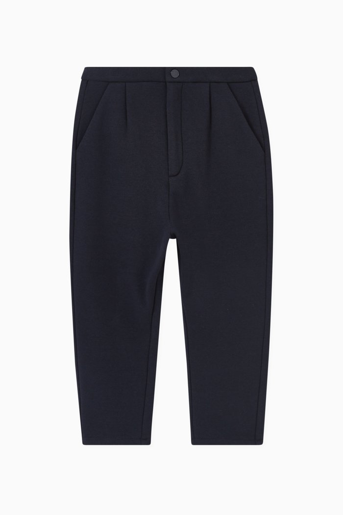 

Wide-leg Trousers in Velour, Blue