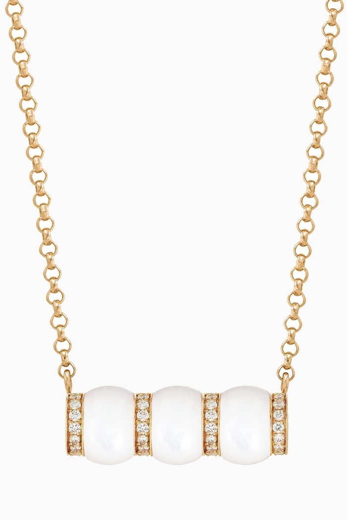 

Cerith Diamond Pendant Necklace in 18kt Rose Gold, White