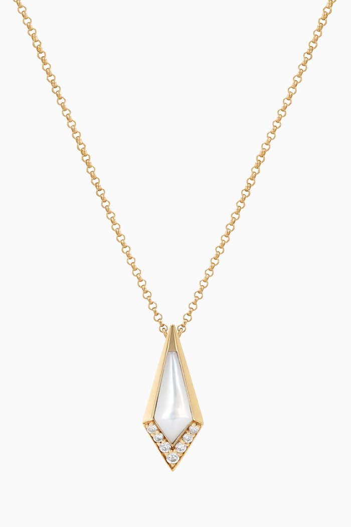 

Junonia Diamond Pendant in 18kt Yellow Gold, White
