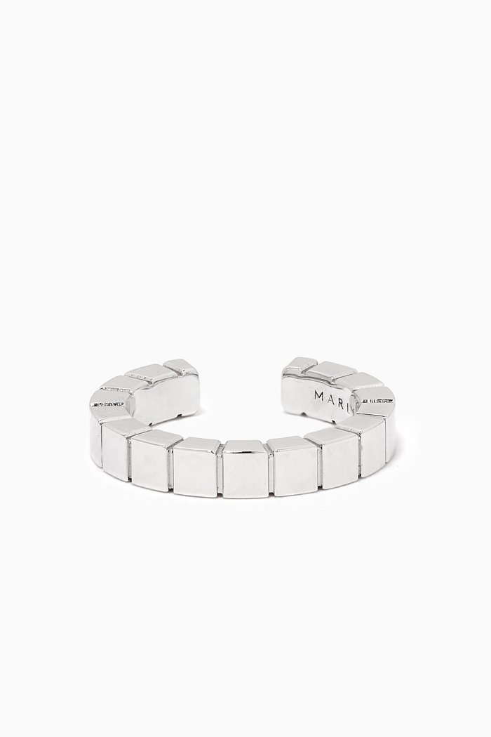 

Cleo Lotus Single Ear Cuff in 18kt White Gold, Silver
