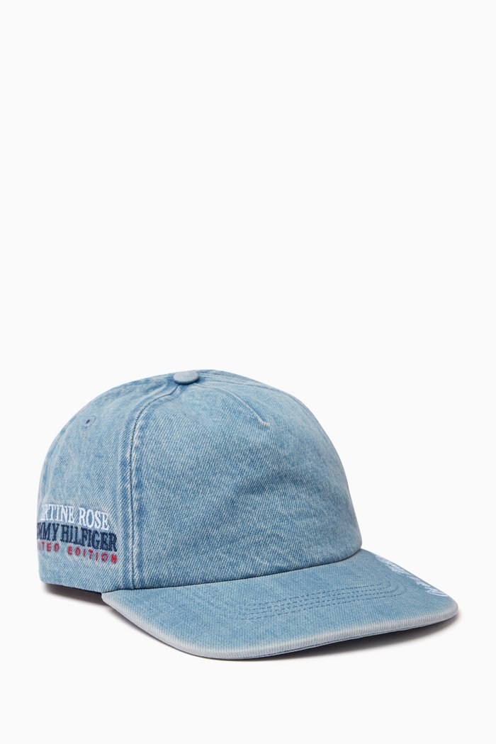 

x Martine Rose Baseball Cap in Denim, Blue