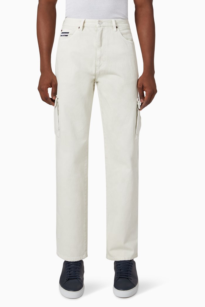 

x Martine Rose Cargo Pants in Organic Cotton, Neutral