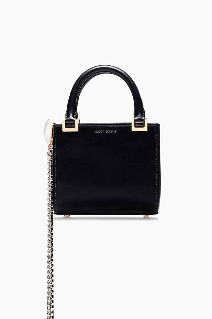 

Micro Zorya Tote Bag in Patent-leather, Black