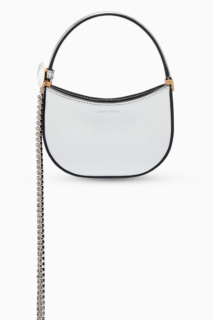

Micro Albert Vesna Bag in Metallic-leather, Silver