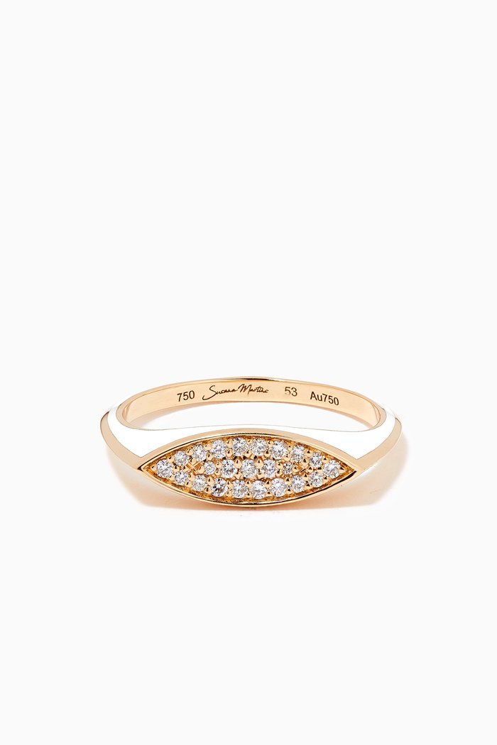 

Unstoppable Eye Candy Signet Diamond Ring in 18kt Gold