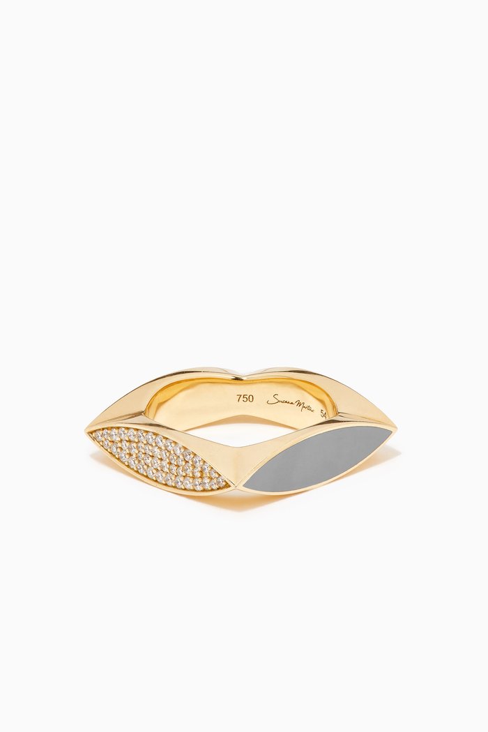 

Unstoppable Frosting Diamond Ring in 18kt Gold, Grey