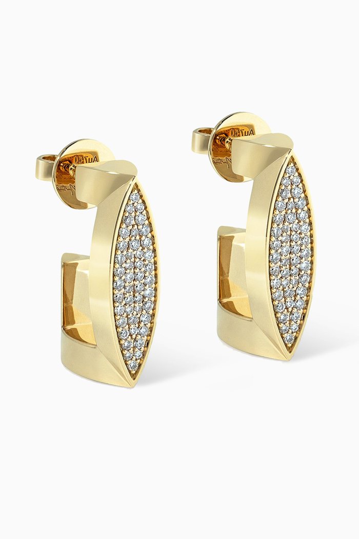 

Unstoppable Ear Clips Diamond Earrings in 18kt Gold