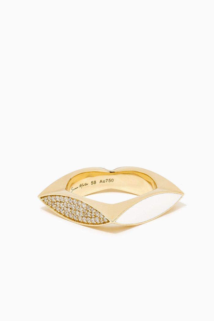 

Unstoppable Frosting Diamond Ring in 18kt Gold, White