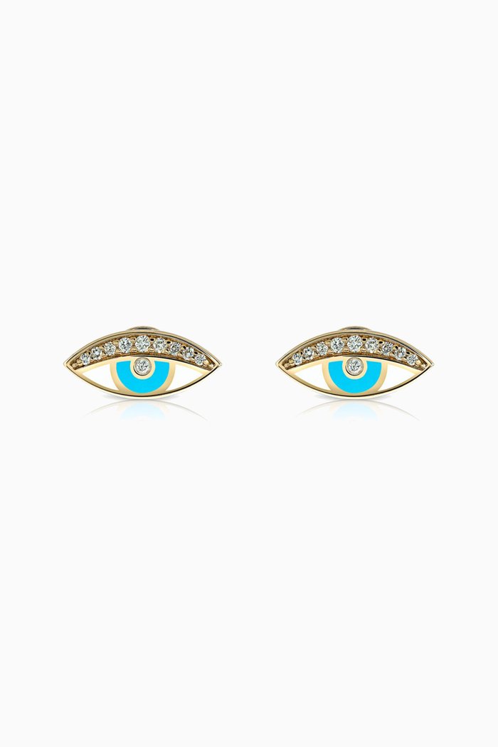 

The Eye Diamond Stud Earrings in 18kt Gold