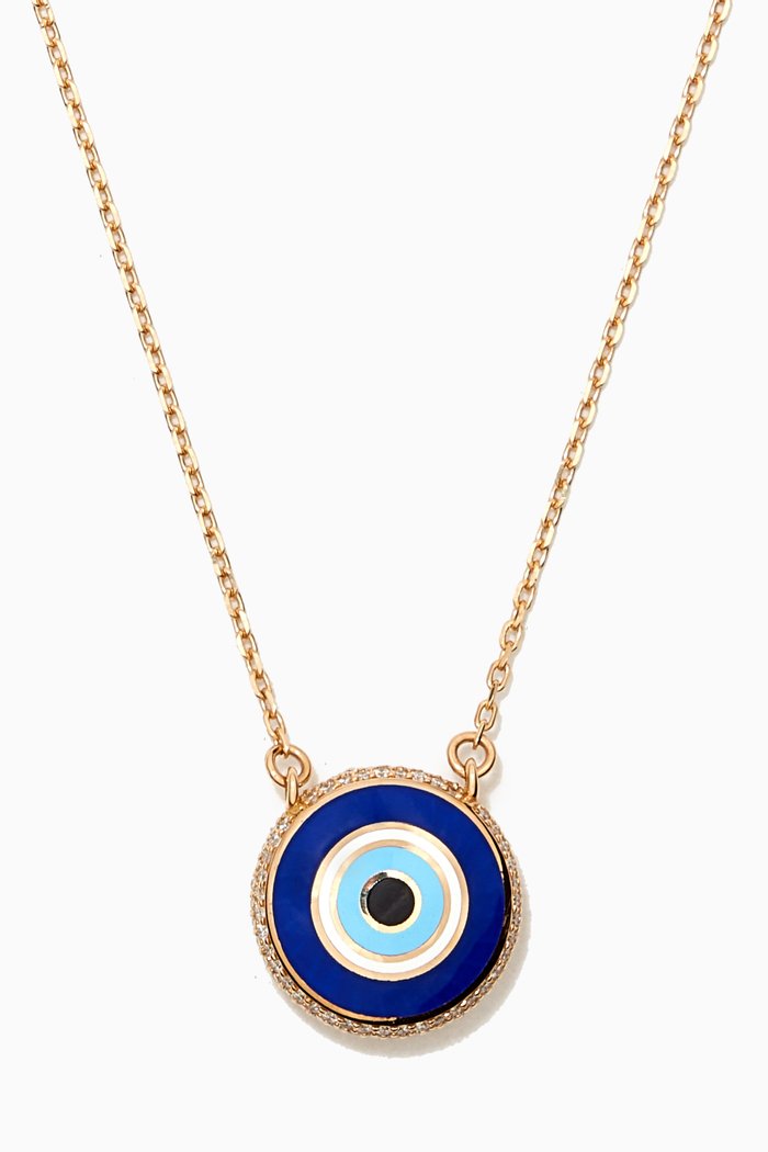 

Large Bubble Eye Diamond Necklace in 18kt Gold