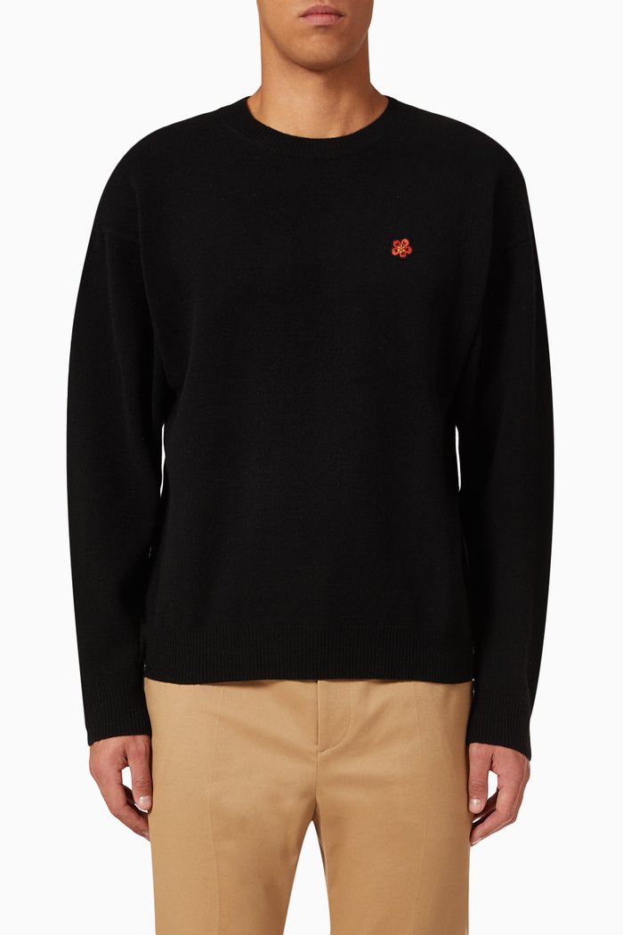 

Sweater in Merino Wool, Black