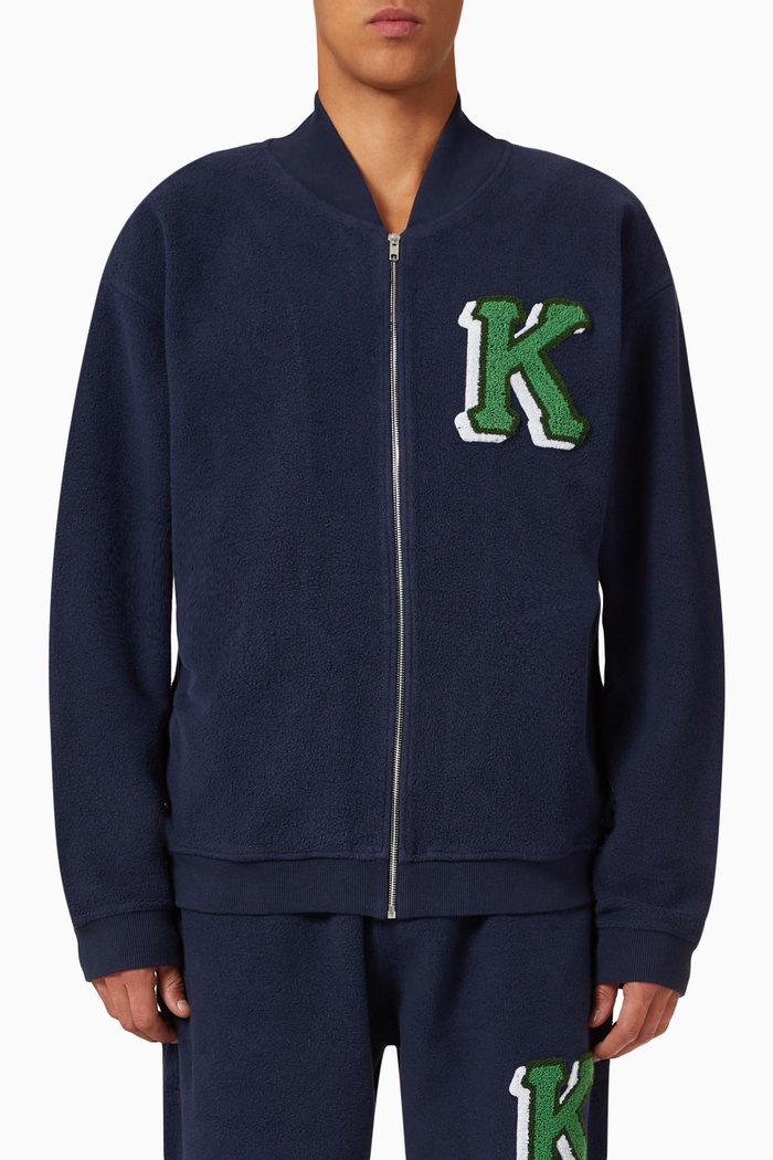 

Varsity Jacket in Cotton, Blue