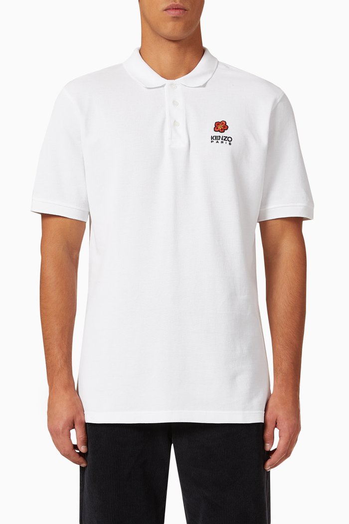 Polo Shirt in Organic Cotton, White