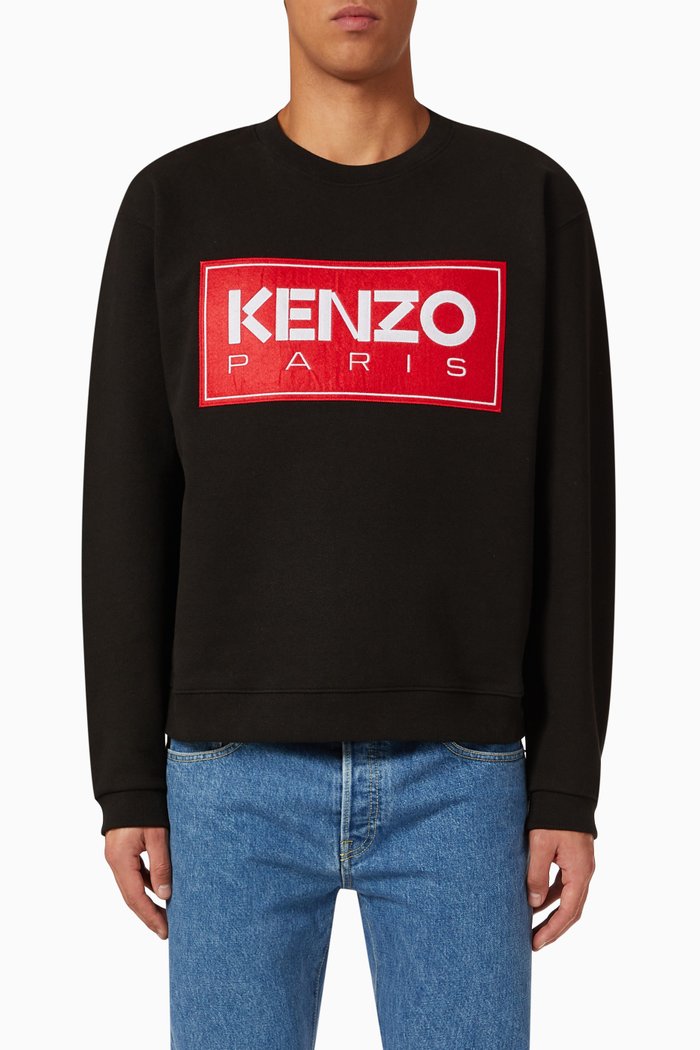 

Paris Sweatshirt in Cotton, Black
