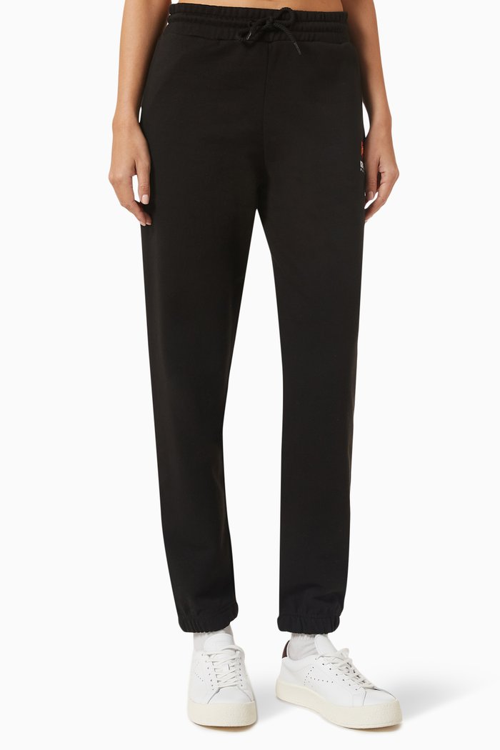 

Logo-embroidered Sweatpants in Cotton-fleece, Black
