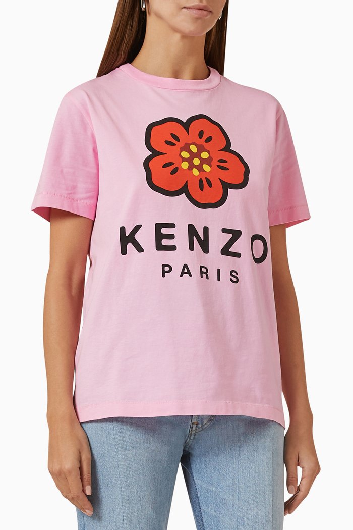 

Boke Flower Loose-fit T-shirt in Cotton-jersey, Pink
