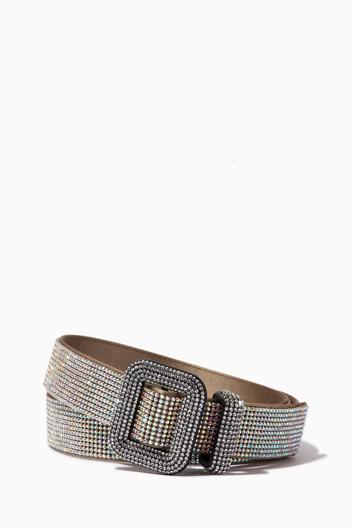 

Venus La Petite Belt in Crystal Metallic Mesh, Gold