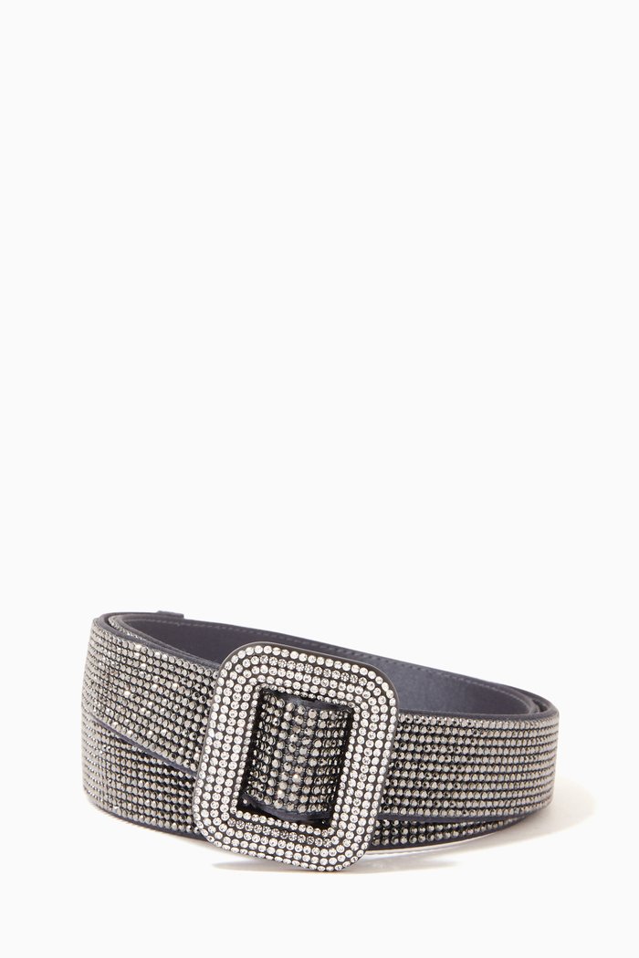

Venus La Petite Belt in Crystal Metallic Mesh, Grey