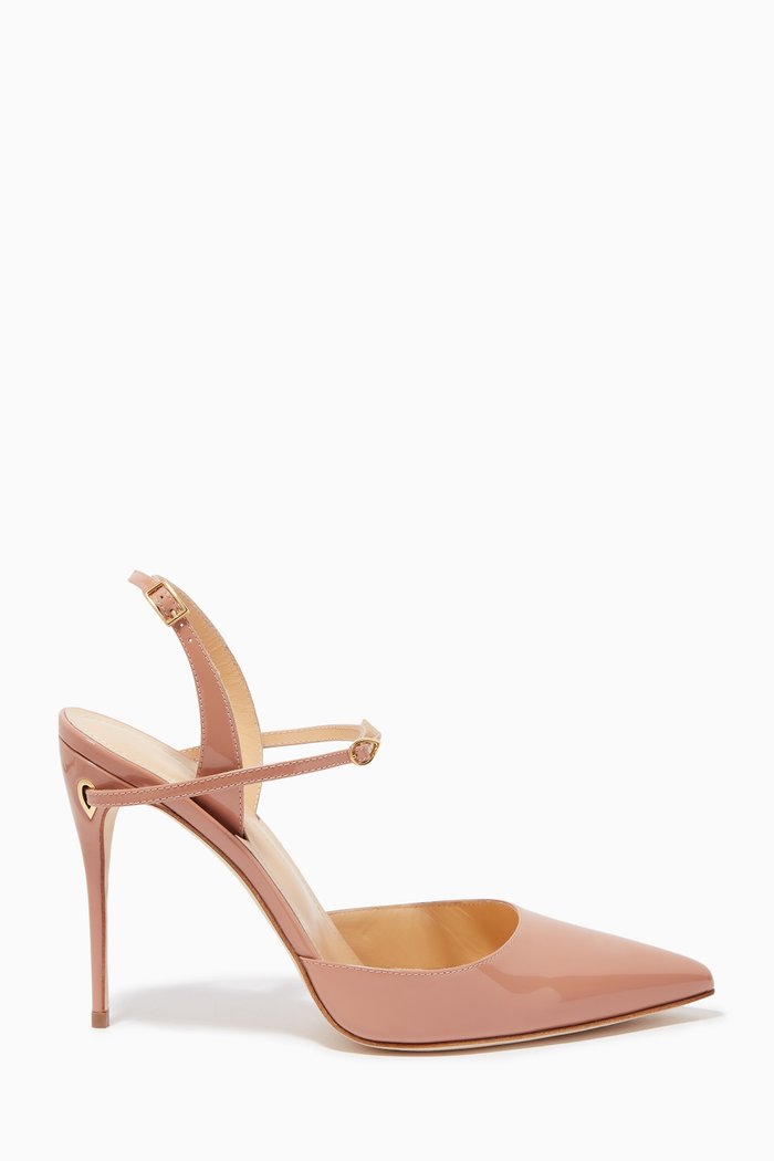 

Vittorio 105 Slingback Pump in Patent Leather, Neutral