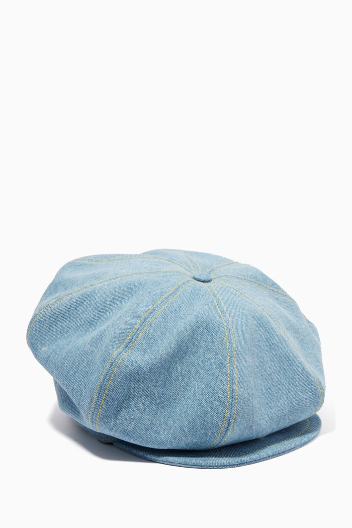

Baker Boy Beret in Denim, Blue